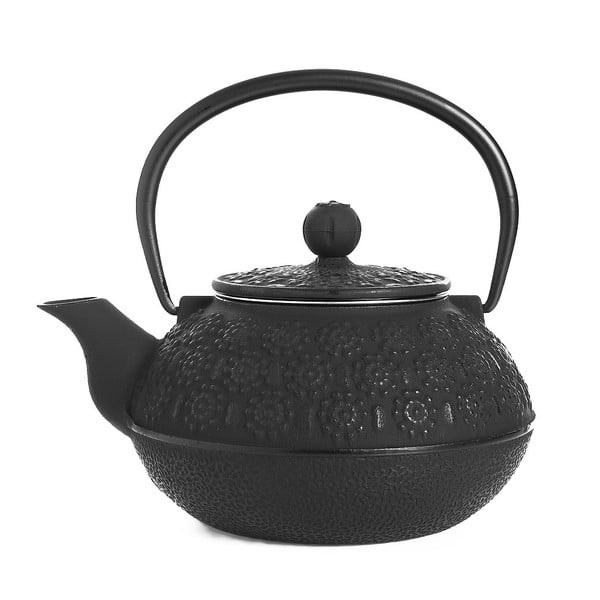Juodas ketaus arbatinukas Bambum Taşev Linden, 800 ml