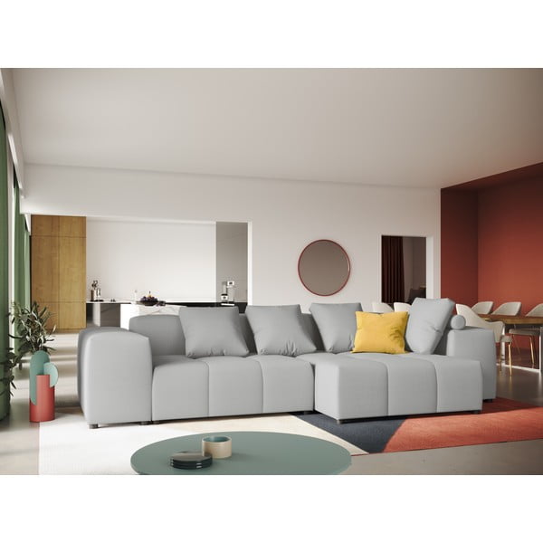 Pilka kampinė sofa (kintama) Rome - Cosmopolitan Design-image-1