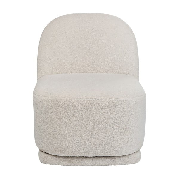 Krėslas baltos spalvos iš boucle Ted – Kare Design