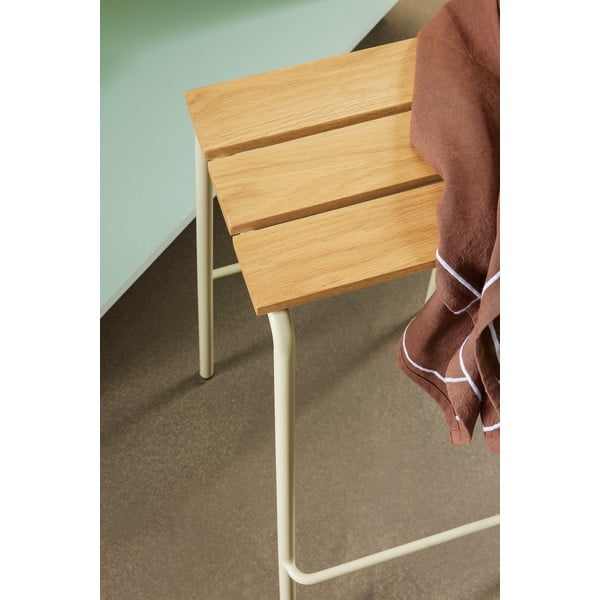 Smėlio spalvos/natūralios spalvos baro kėdžių komplektas 2 vnt. (sėdynės aukštis 76 cm) Stilt – Hübsch-image-2