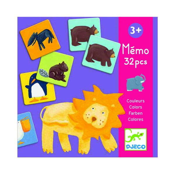Vaikų atminties žaidimas Djeco Animals-image-1