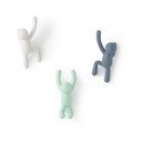 3 plastikinių kabliukų rinkinys Buddy - Umbra