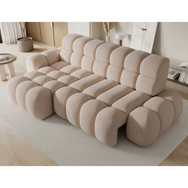 Smėlio spalvos sulankstoma kampinė sofa (su kairiuoju kampu/su gultu) Ceedro – ELTAP-image-4