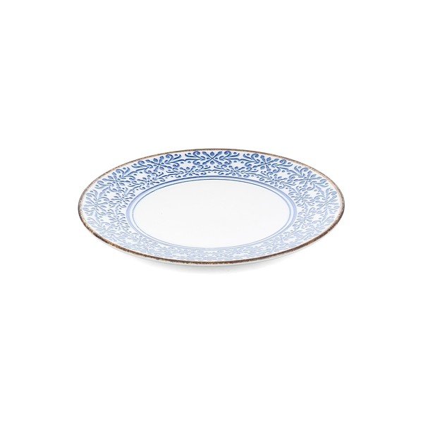 Baltos spalvos/mėlynos spalvos iš porceliano  lėkštė ø 25 cm Azul – BonBistro-image-2