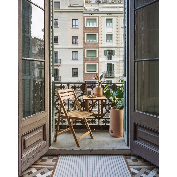 Iš medienos masyvo pakabinamas balkono stalas 40x42 cm Amarilis – Kave Home-image-3