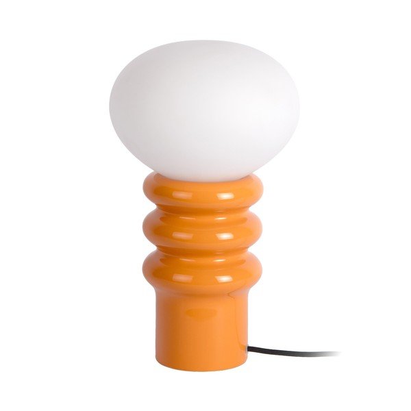 Oranžinės spalvos iš keramikos stalinis šviestuvas (aukštis 33,5 cm) Catania Aro – Leitmotiv