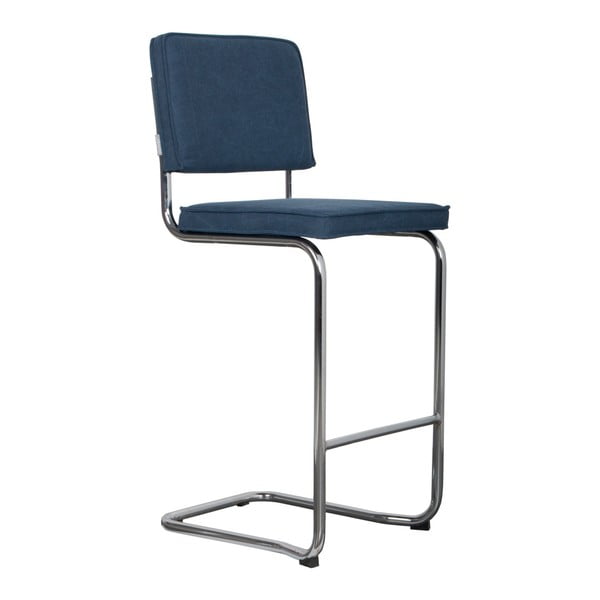 Zuiver Ridge Kink Vintage tamsiai mėlyna baro kėdė