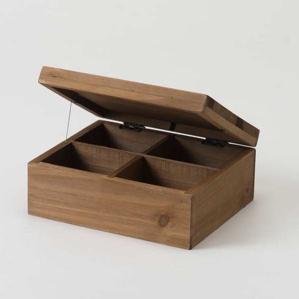 Sandėliavimo dėžė, pagaminta iš eglės medienos Kompaktorius Vintage, plotis 18,2 cm