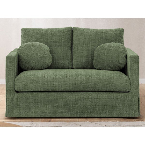 Žalios spalvos sofa 140 cm Paphos – Ropez-image-1