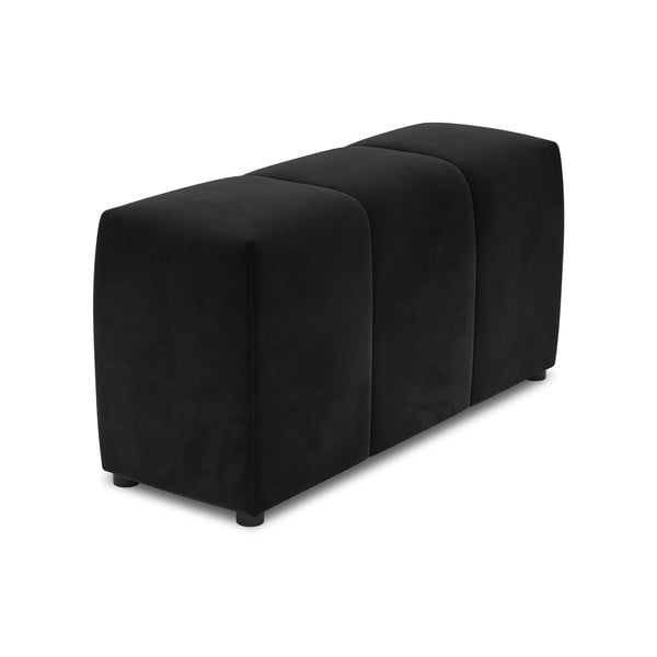 Juodas aksomo porankis modulinei sofai Rome Velvet - Cosmopolitan Design