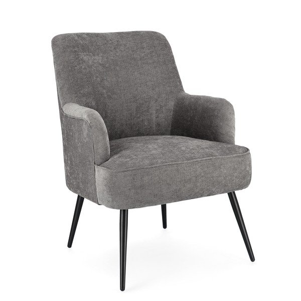 Pilkos spalvos krėslas Ernestine – Yes Everyday