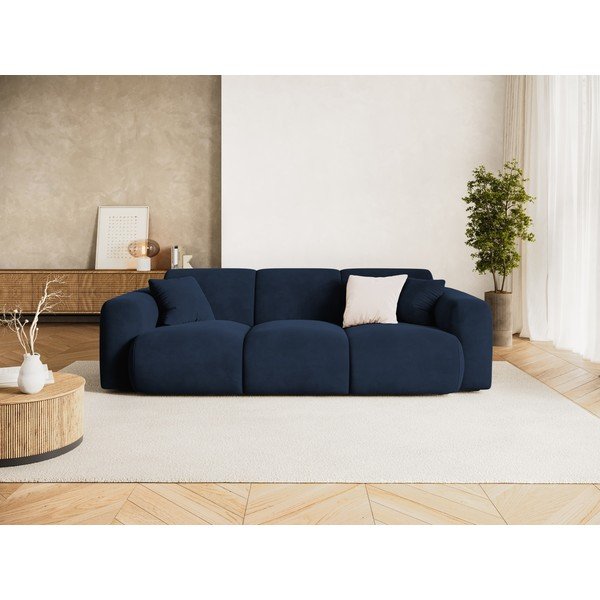 Tamsiai mėlynos spalvos sofa iš velveto 235 cm Molino – Micadoni -image-1