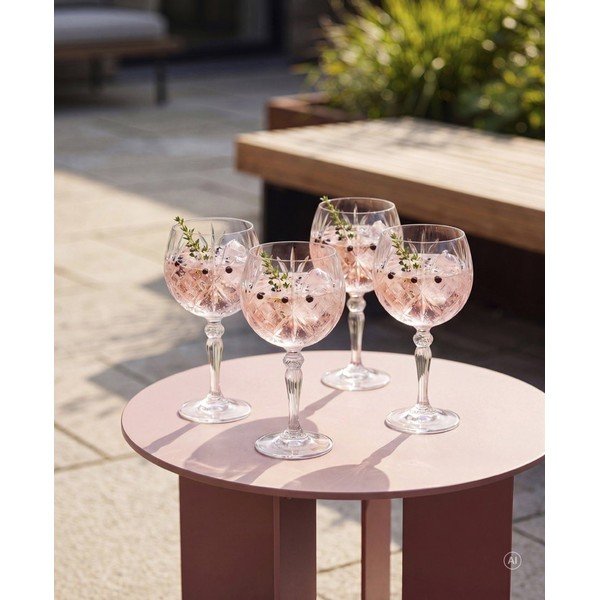 Stiklinės 4 vnt. džinui 650 ml Melodia – Lyngby Glas-image-3