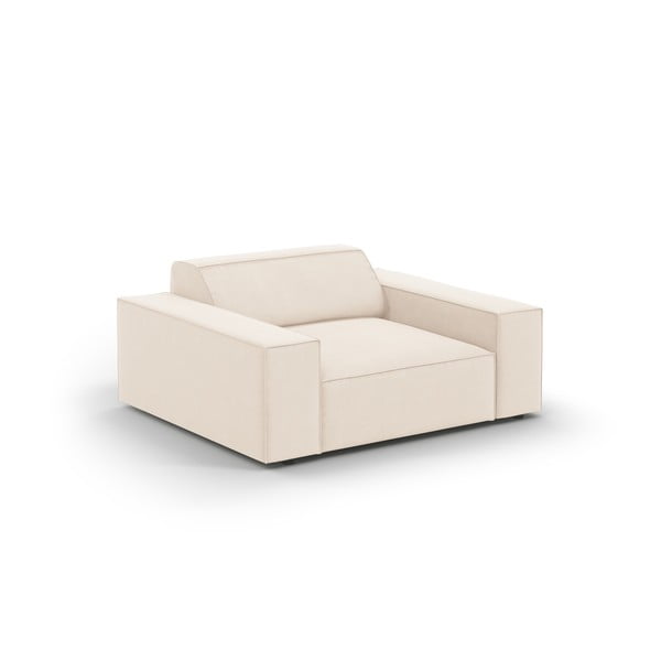 Iš velveto krėslas smėlio spalvos Jodie – Micadoni Home-image-4