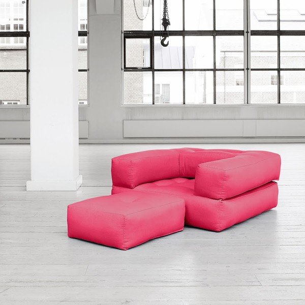 Kintamas fotelis "Karup Cube Magenta-image-1