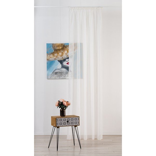 Permatoma užuolaida kreminės spalvos 300x260 cm Frida – Mendola Fabrics-image-1