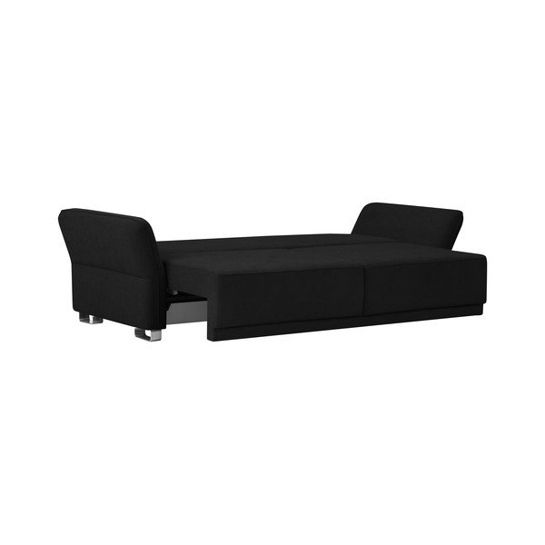 Juoda sofa-lova su daiktų laikymo vieta "Windsor & Co Sofas Casiopeia", 245 cm-image-4