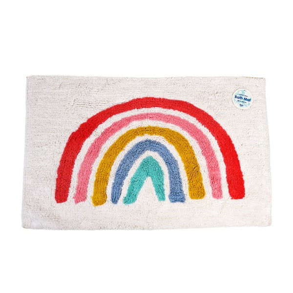 Baltas vonios kambario kilimėlis 83x52,5 cm Rainbow - Rex London