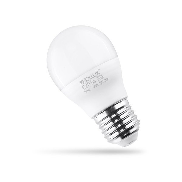 LED lemputė šilta balta 7,5 W E27, – Sollux