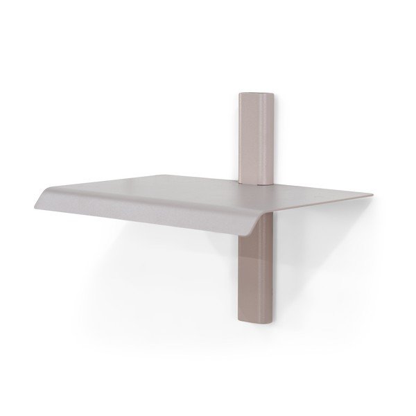 Taupe spalvos iš metalo sieninė lentyna 28 cm Hola – Spinder Design-image-3
