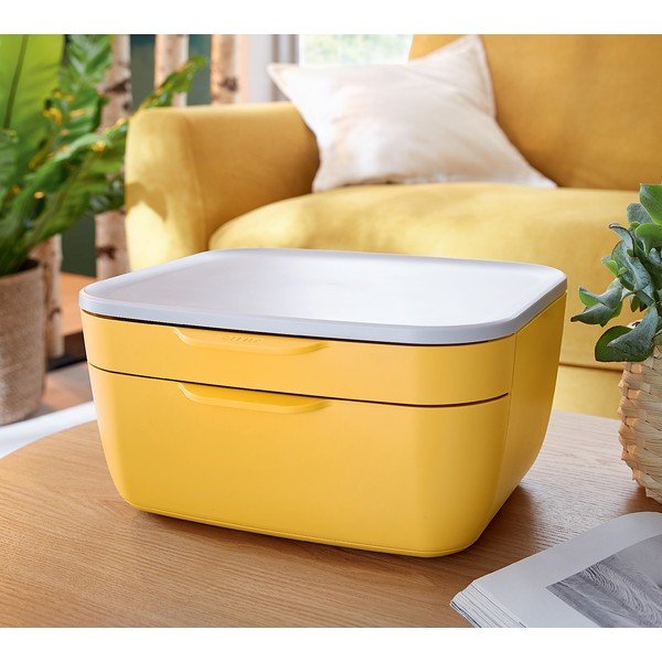 Geltonos spalvos stalčių dėžutė Leitz Cosy-image-3