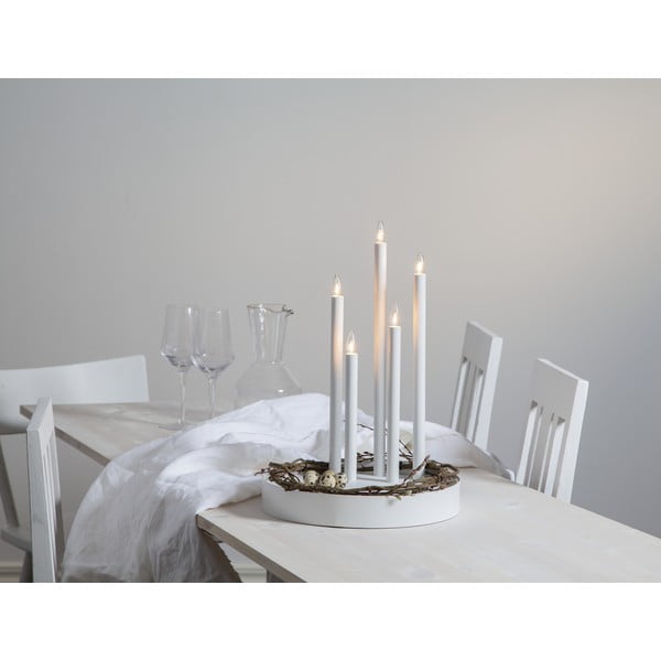 Šviečianti dekoracija baltos spalvos ø 32 cm Deco – Star Trading-image-3
