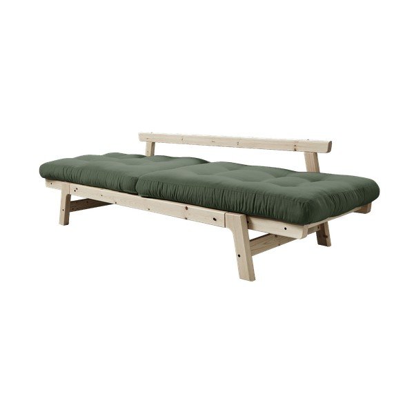 Išlankstoma sofa Karup Design Step Natural Clear/Olive Green-image-4