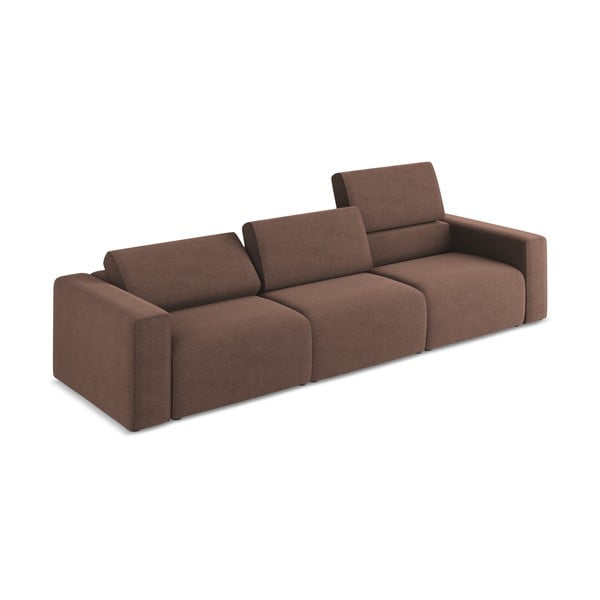 Rožinės spalvos sofa 314 cm Kalea – Makamii-image-1