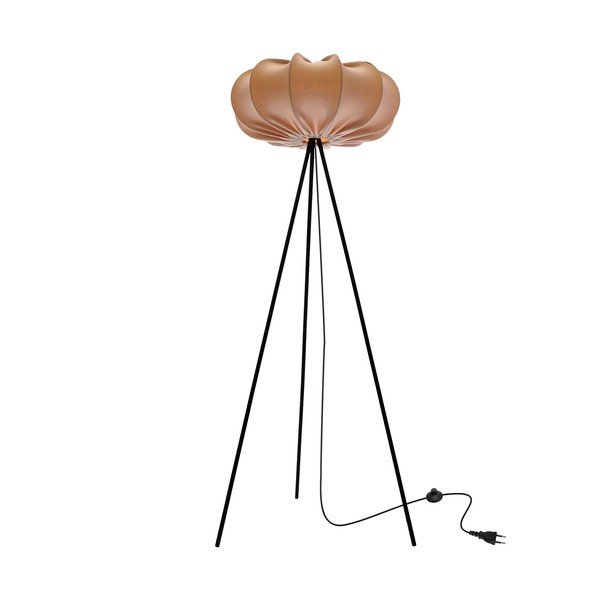Smėlio spalvos pastatomas šviestuvas (aukštis 147 cm) su tekstiliniu gaubtu Cafee – Candellux Lighting-image-2