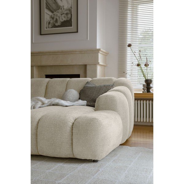 Smėlio spalvos kampinė sofa (su dešiniuoju kampu/su gultu) Shell – Miuform-image-2