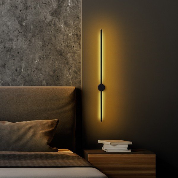 Juodos spalvos sieninė lempa LED Sword – Opviq lights-image-1