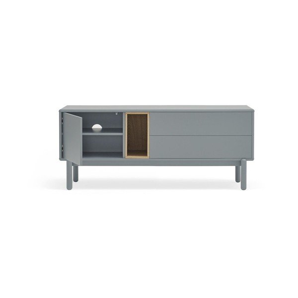 TV spintelė mėlynos spalvos/pilkos spalvos 140x56 cm Corvo – Teulat-image-3
