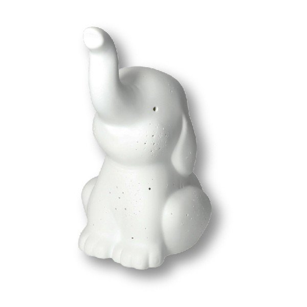 Baltos spalvos vaikiška stalinė lempa Elephant – Brandani