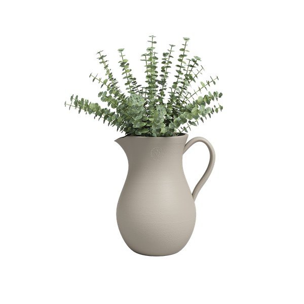 Iš keramikos rankų darbo vaza smėlio spalvos (aukštis 30 cm) Harmonia – Artevasi-image-2