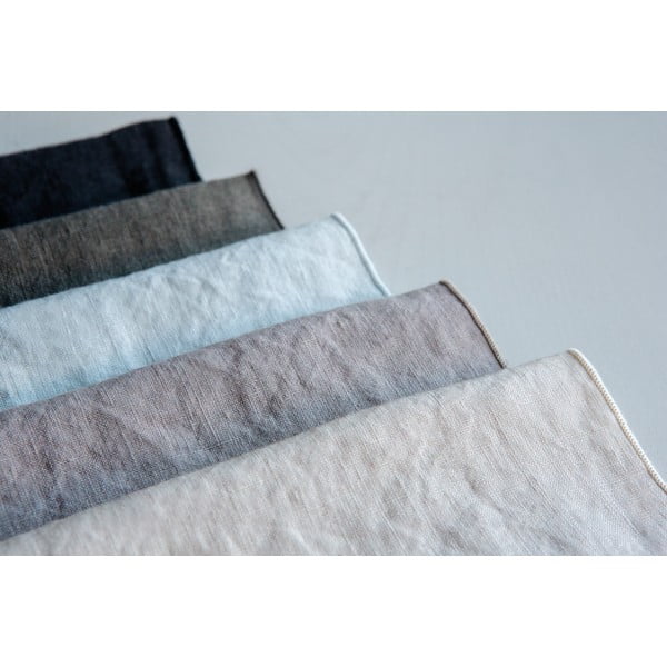 Šviesiai pilka lininė staltiesė Blomus, 140 x 220 cm-image-1