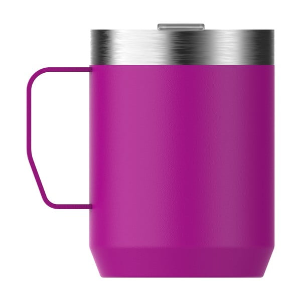 Rožinės spalvos iš nerūdijančio plieno termo puodelis 230 ml Stay-Hot Camp Mug Violet Blossom – Stanley-image-2