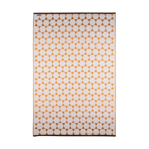Oranžinis lauko kilimas Green Decore Hexagon, 90 x 150 cm-image-2