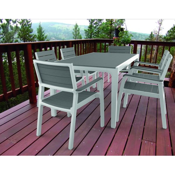 Pilkas sodo stalas Keter Harmony, 160 x 90 cm-image-1