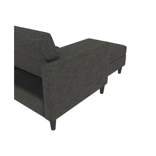Sulankstoma kampinė sofa pilkos spalvos Hartford – Støraa-image-3