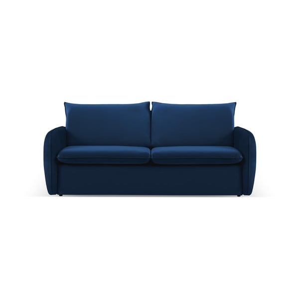 Sulankstoma sofa tamsiai mėlynos spalvos iš velveto 214 cm Vienna – Cosmopolitan Design