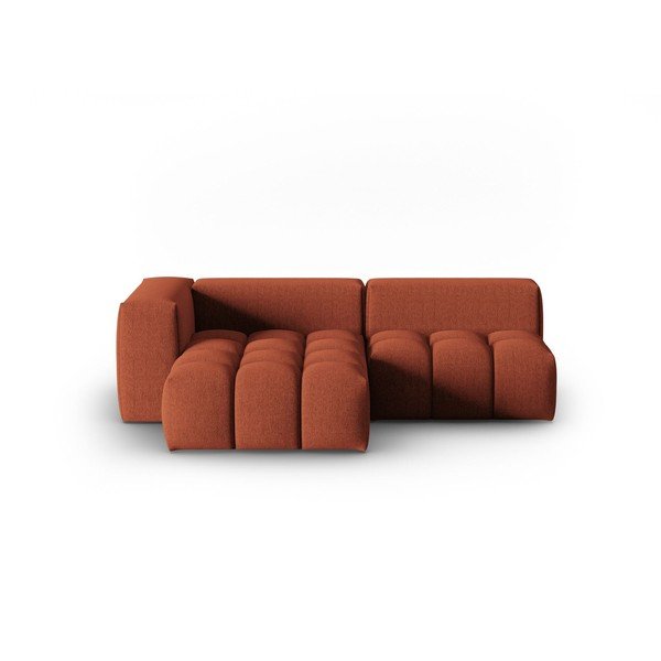 Terakotos spalvos kampinė sofa (su kairiuoju kampu/su gultu) Verona – Cosmopolitan Design-image-2