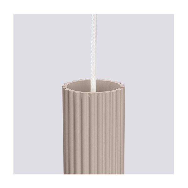 Taupe spalvos iš metalo kabantis šviestuvas Gleam – Sollux-image-4