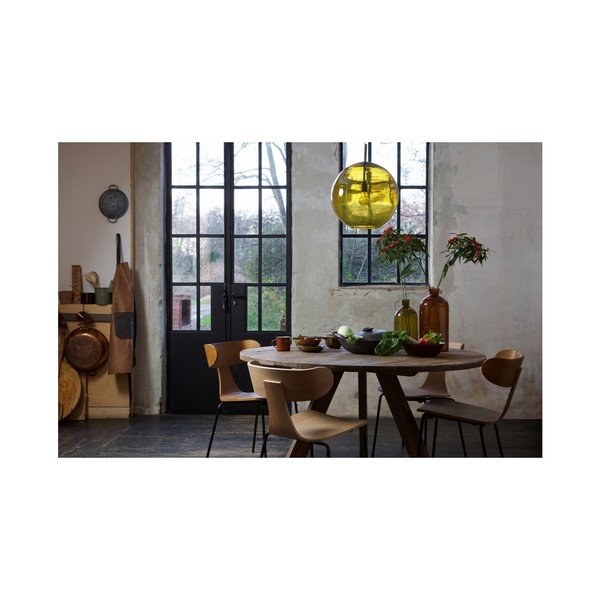 Tamsiai oranžinio stiklo vaza "BePureHome Chemistry", aukštis 40 cm-image-3