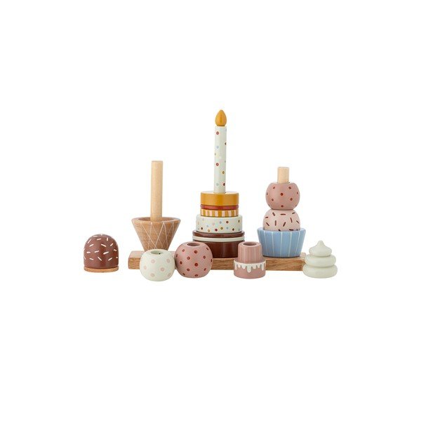 Iš medžio masyvo piramidė Celebrate – Bloomingville Mini-image-4