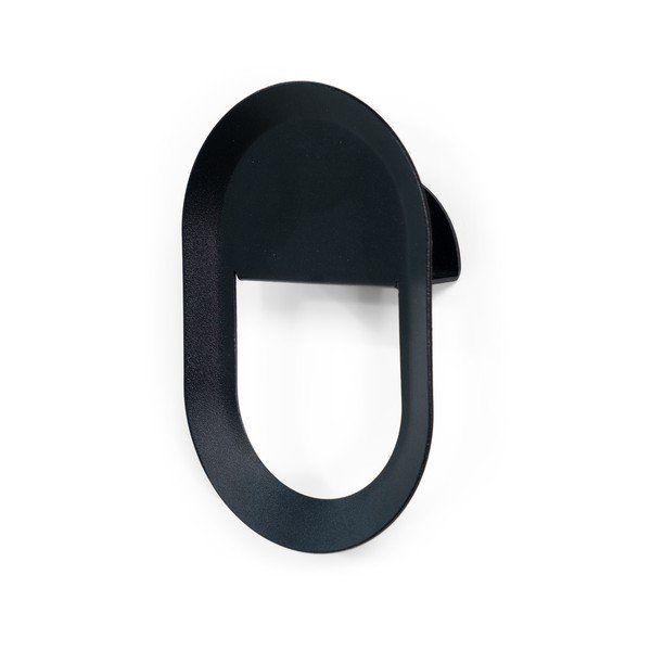 Sieninis juodos spalvos iš plieno kablys Coucou – Spinder Design