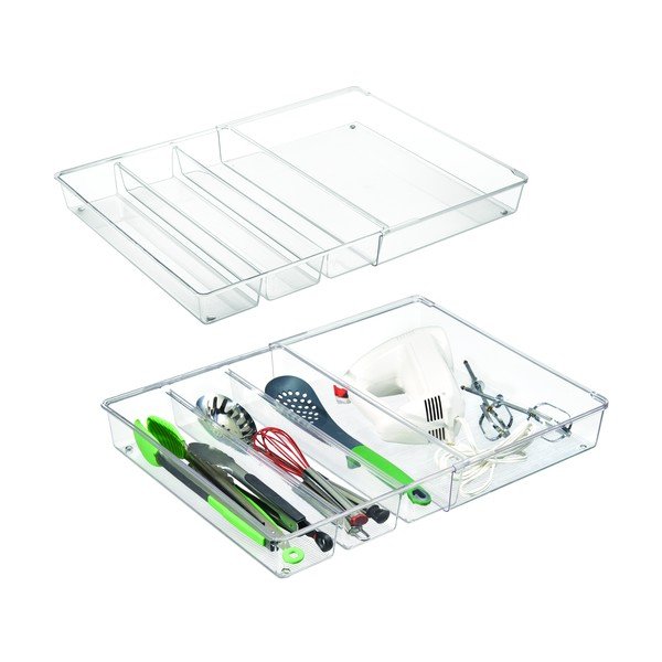 Virtuvinis dėklas su 4 skyriais iDesign Linus, 30,5 x 41 cm-image-2