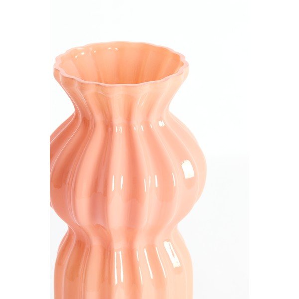 Rožinės spalvos iš stiklo  vaza (aukštis 28 cm) Terento – Light & Living-image-2
