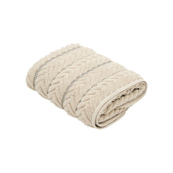 Smėlio spalvos iš frote audinio iš medvilnės rankšluostis 50x90 cm Rune – Kave Home