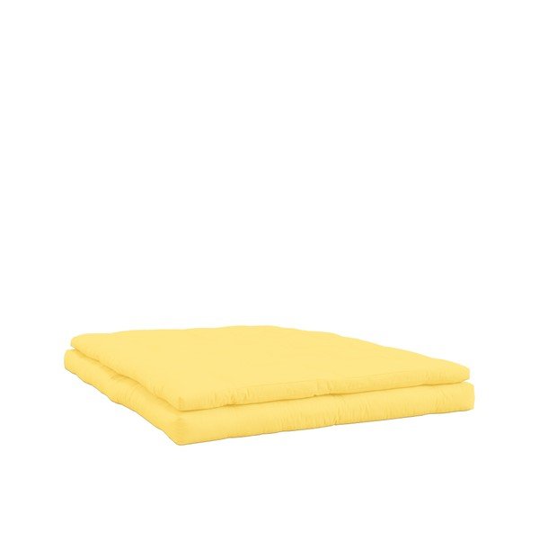 Kintama sofa su baltais dygsniuotos odos dirželiais "Karup Buckle Up Amarillo-image-3