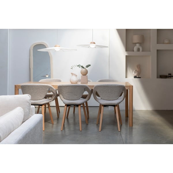 Baltos spalvos kabantis šviestuvas su pritemdymo funkcija ø 65 cm Belle – Zuiver-image-2